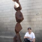 Corten Tall Outdoor Sculpture by Ben Pearce