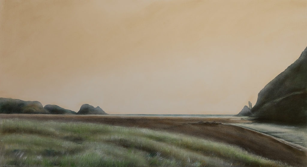 Playing in the Piha Stream by Terry Prince