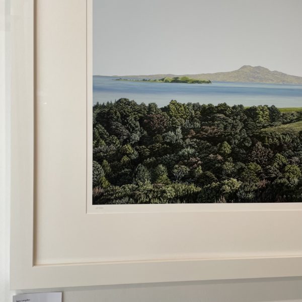 Homecoming Rangitoto on wall detail by Sara Langdon