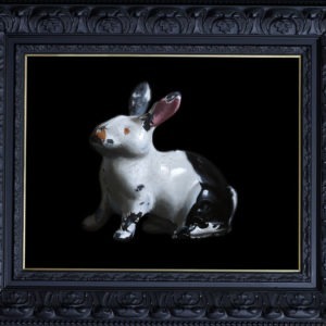 betty the bunny 33 x 42 frame by Jo Kreyl