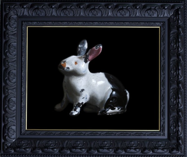 betty the bunny 33 x 42 frame by Jo Kreyl