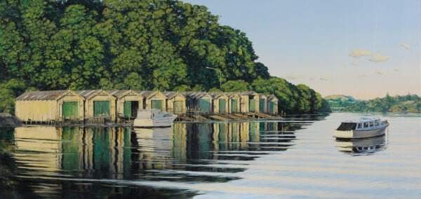 The boats at Orakei by Justin Boroughs