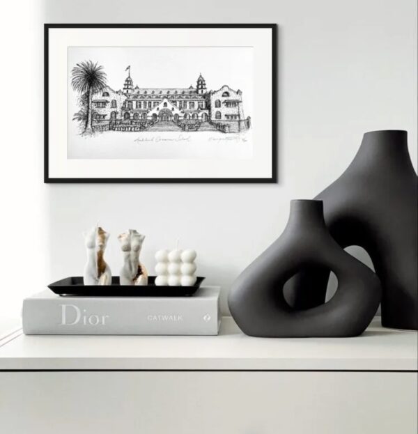 auckland grammar print in situ 2 by Monique Howlett